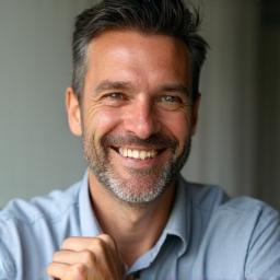 Customer Mark smiling